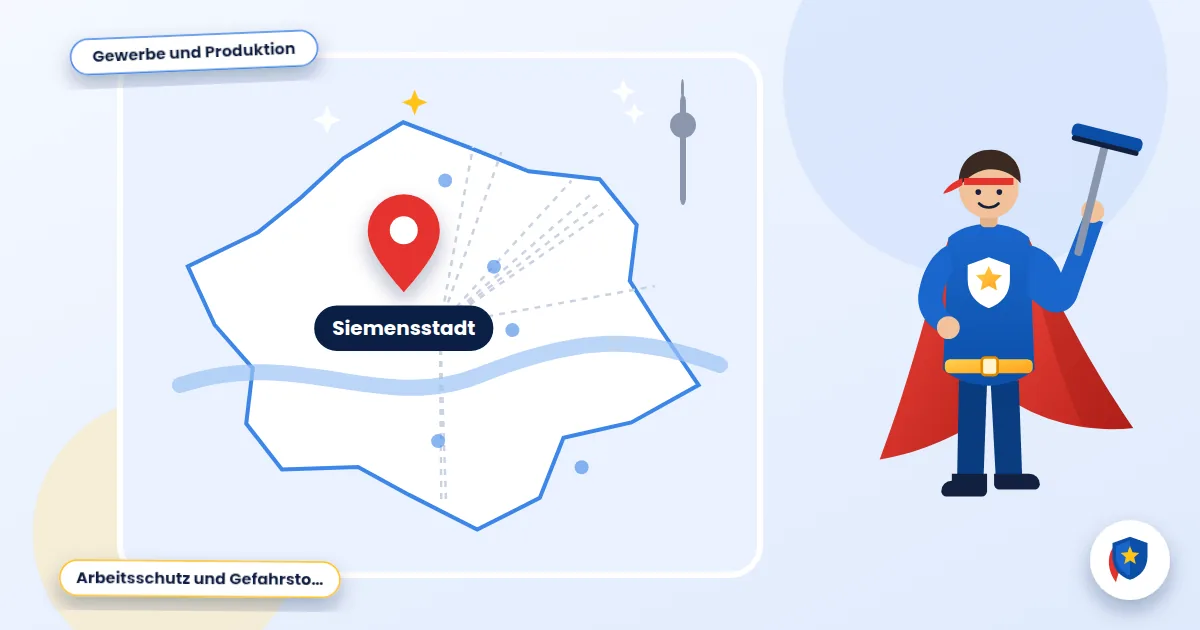 Siemensstadt: Karte mit Standortmarkierung für Siemensstadt – Einsatzgebiet von Putzhelden